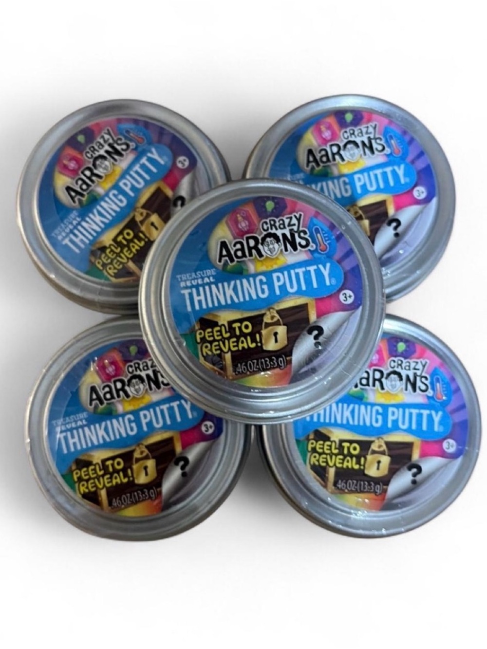 Crazy Aaron’s Thinking Putty - Blue Peel-to-Reveal Tin